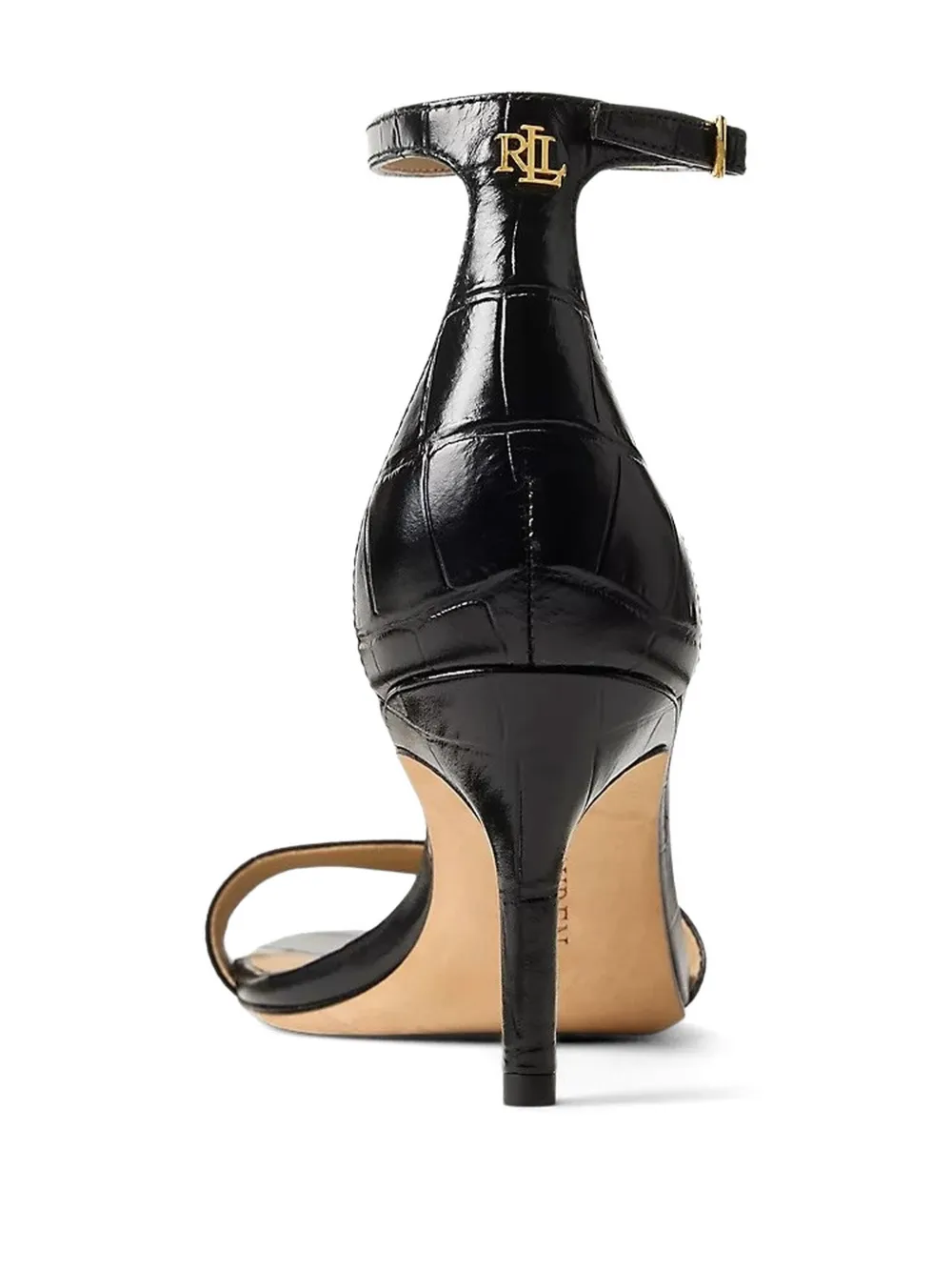 Lauren Ralph Lauren Allie sandalen met enkelbandje Zwart