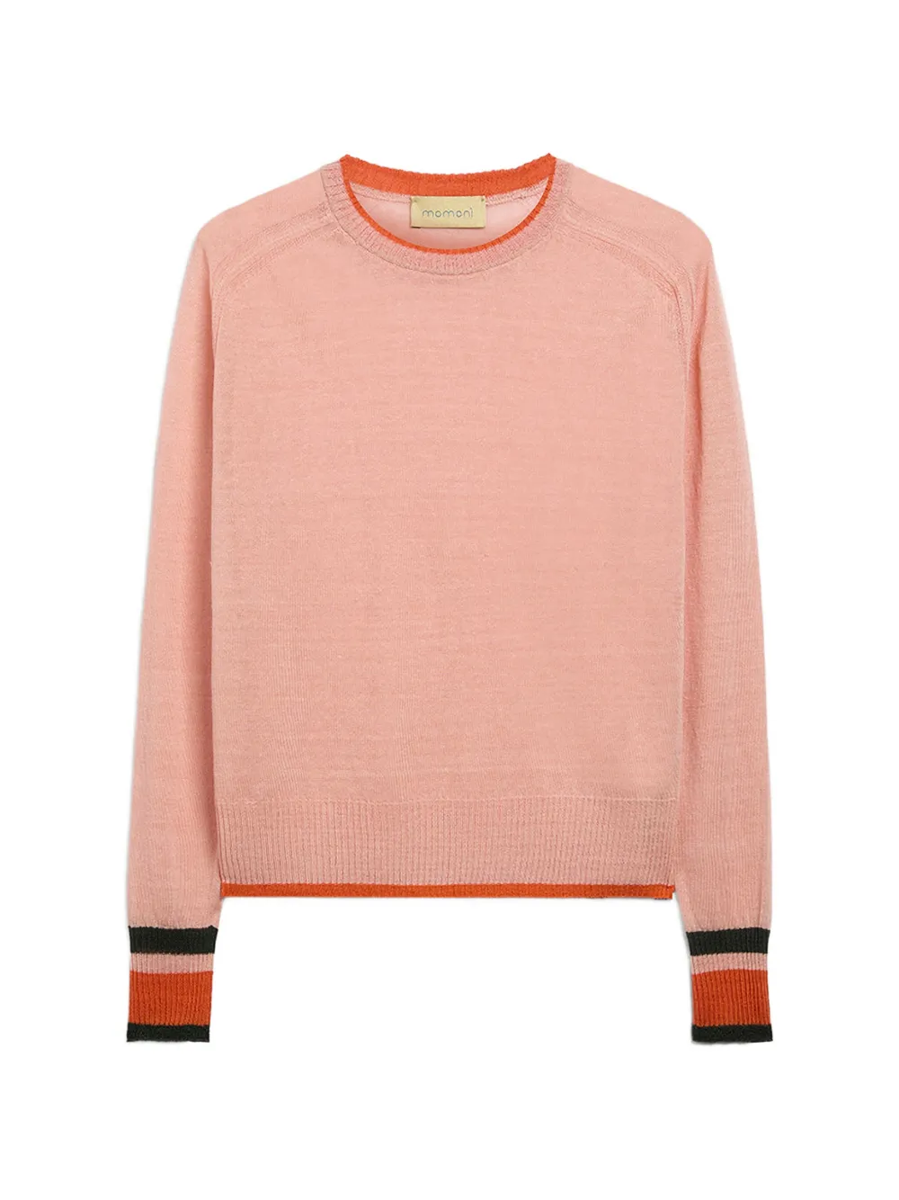 Momoni Rio contrasting edges sweater - Rosa