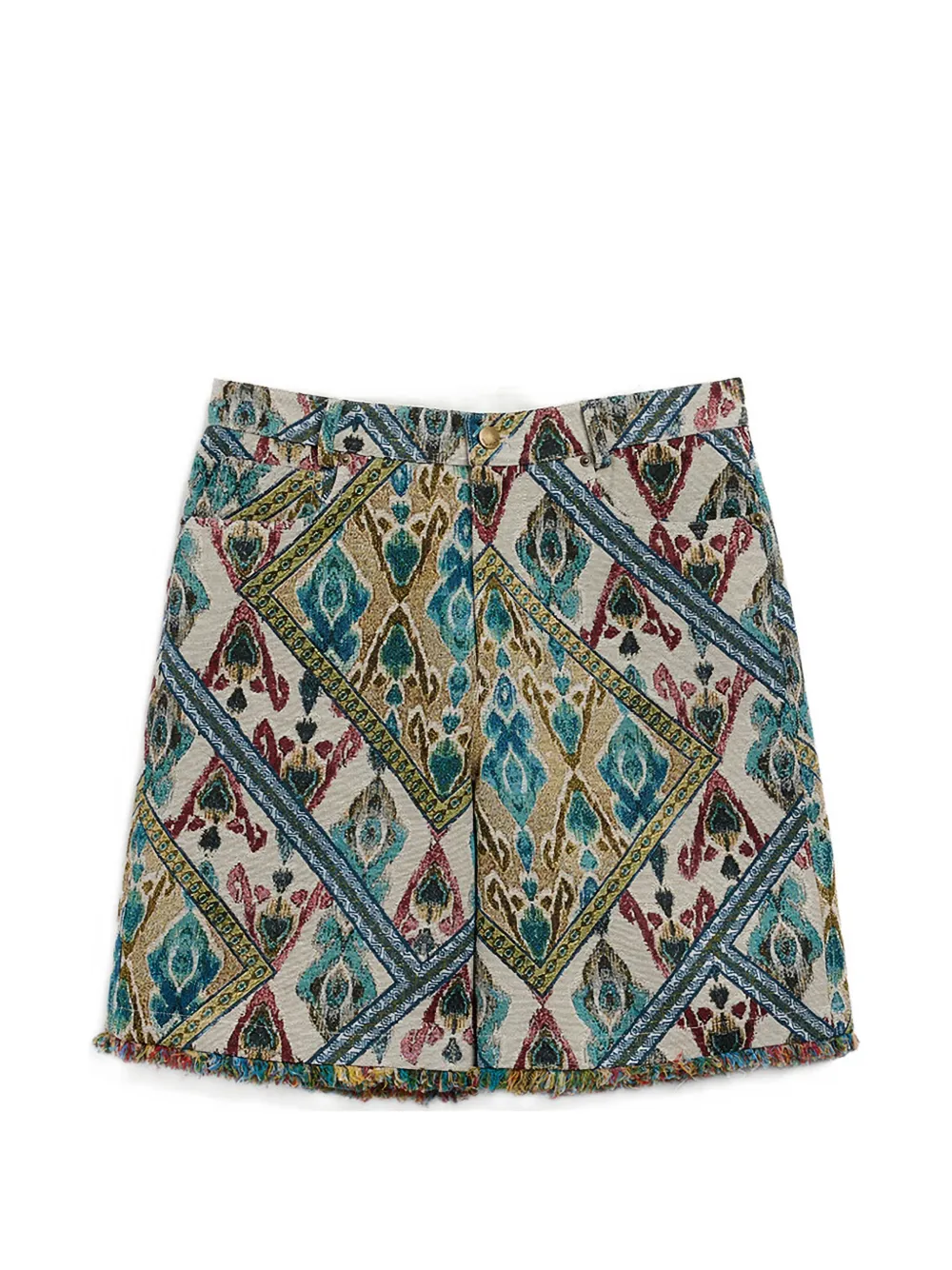 Momoni Pino jacquard patterned shorts - Neutrals