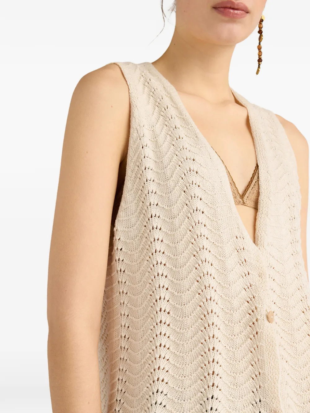 Leon Crochet Tie Gilet