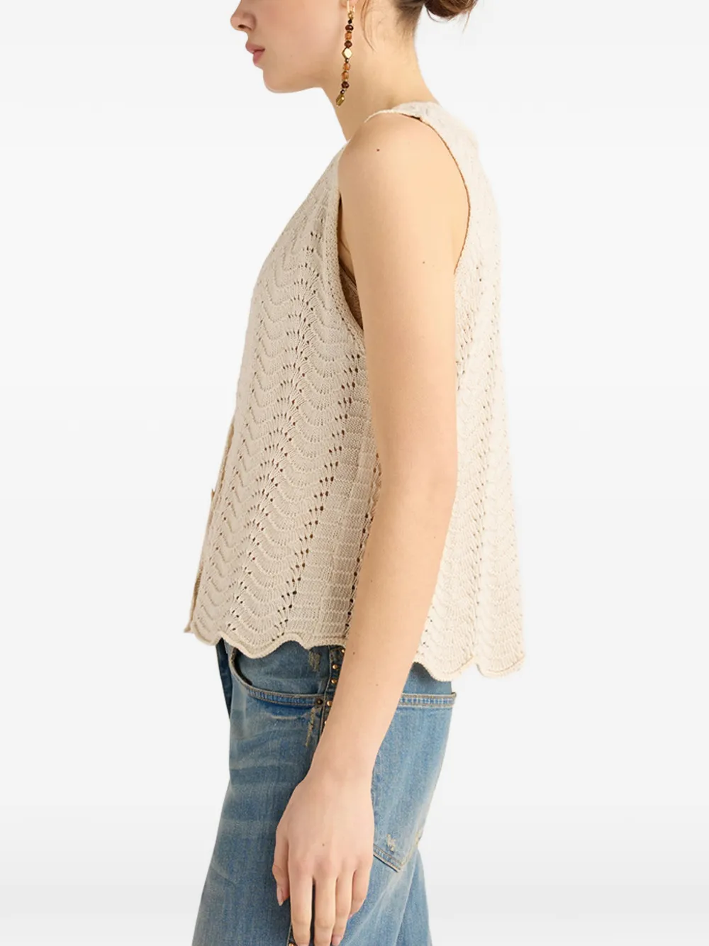 Leon Crochet Tie Gilet
