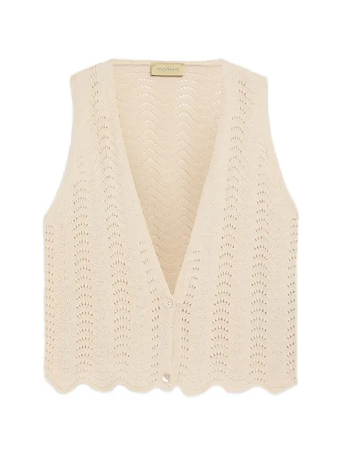 Momoni Leon crochet tie gilet