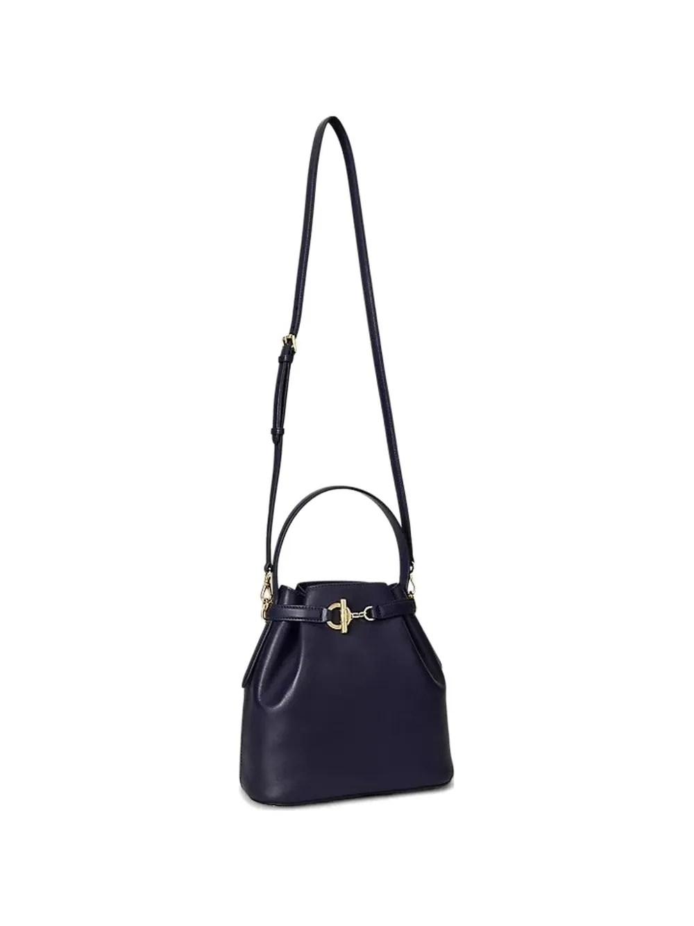 Lauren Ralph Lauren medium Blaike buckle-detail bucket bag - Blu