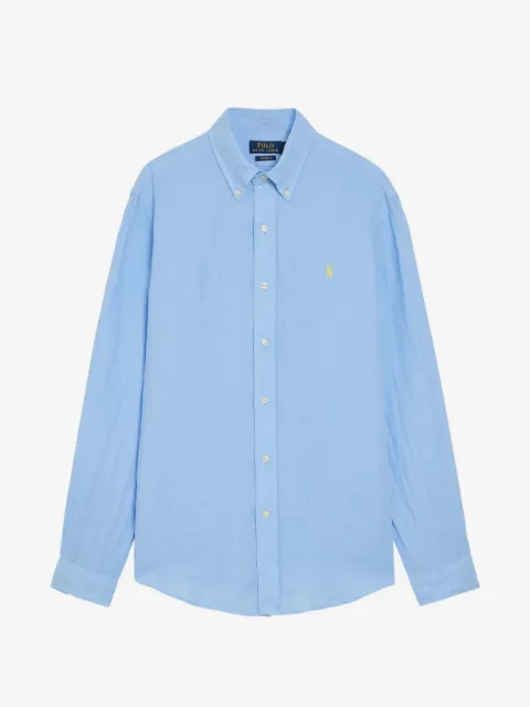 Polo Ralph Lauren logo-embroidered linen shirt