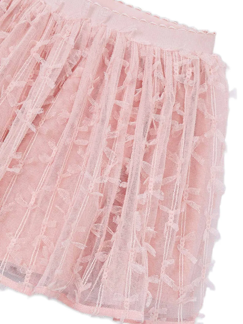  Mayoral Bow-detail Layered Skirt - Pink 