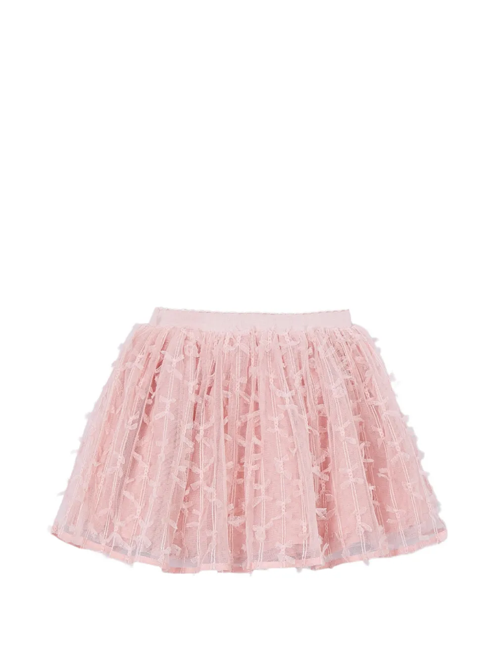  Mayoral Bow-detail Layered Skirt - Pink 