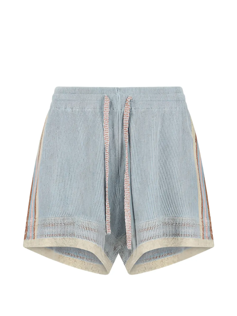 Guest In Residence havana striped mini shorts - Blu