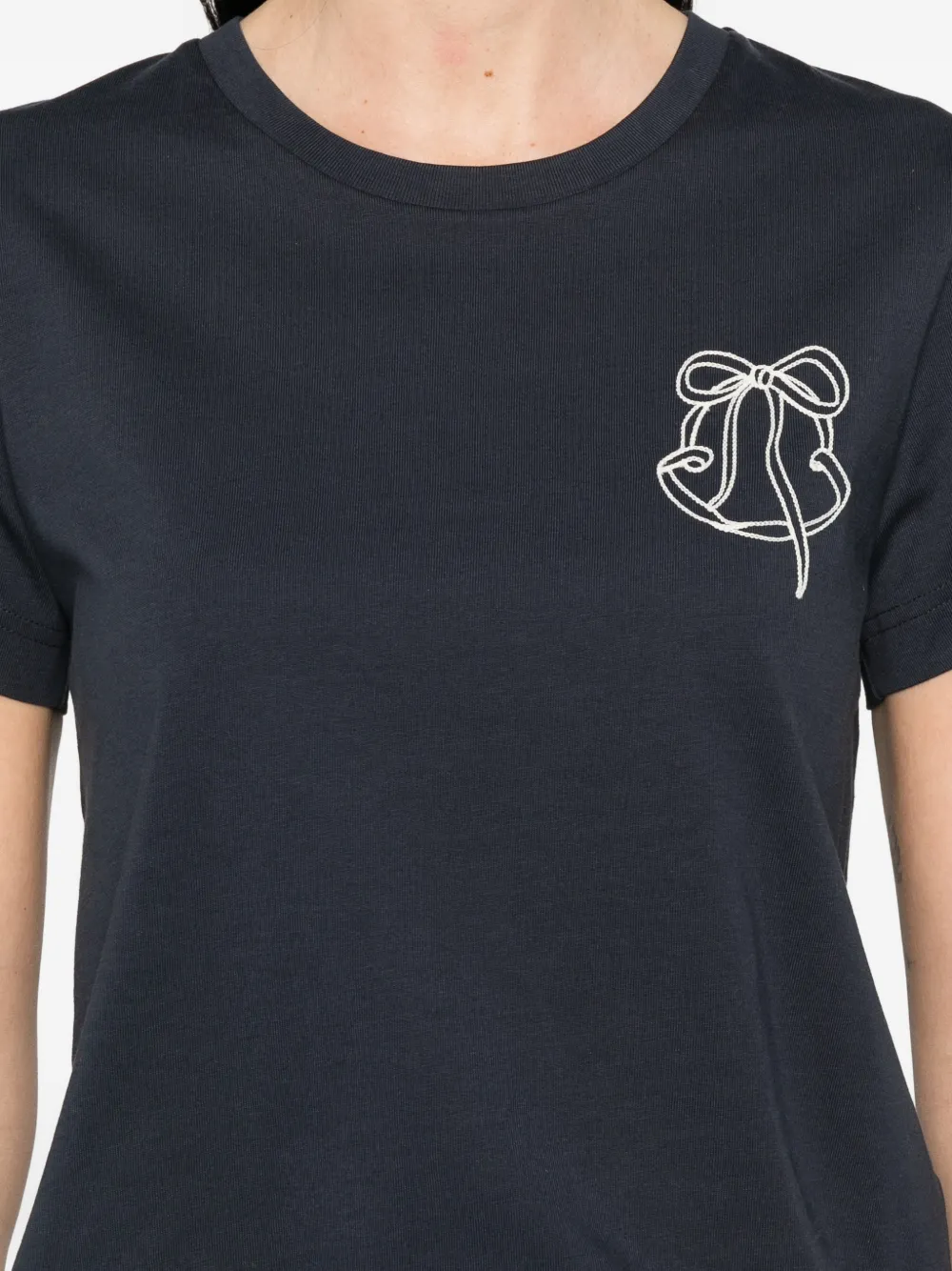 Moncler T-shirt met borduurwerk Blauw