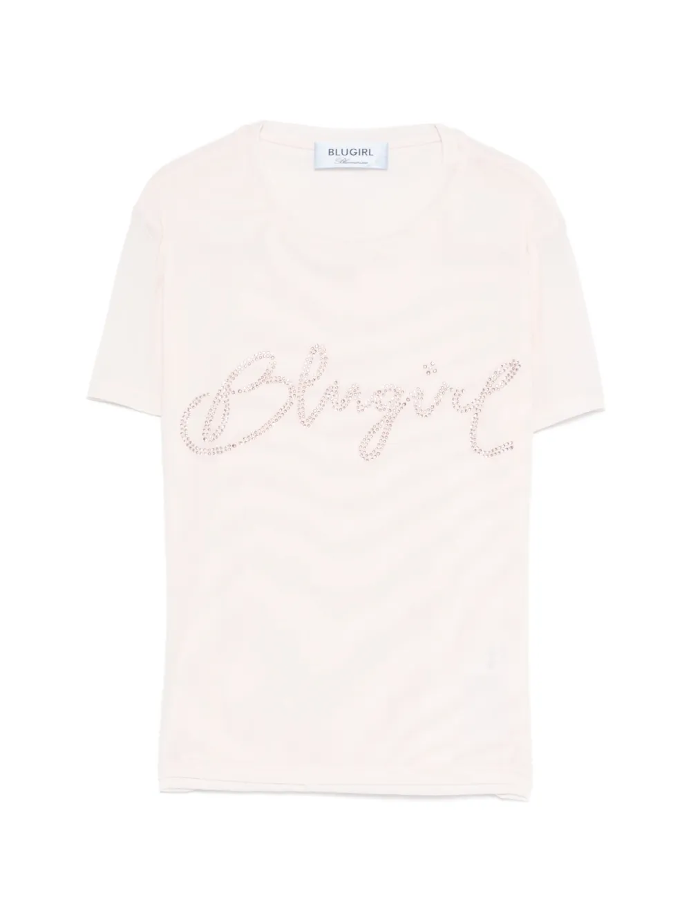 Blugirl crystal-embellishment T-shirt - Rosa