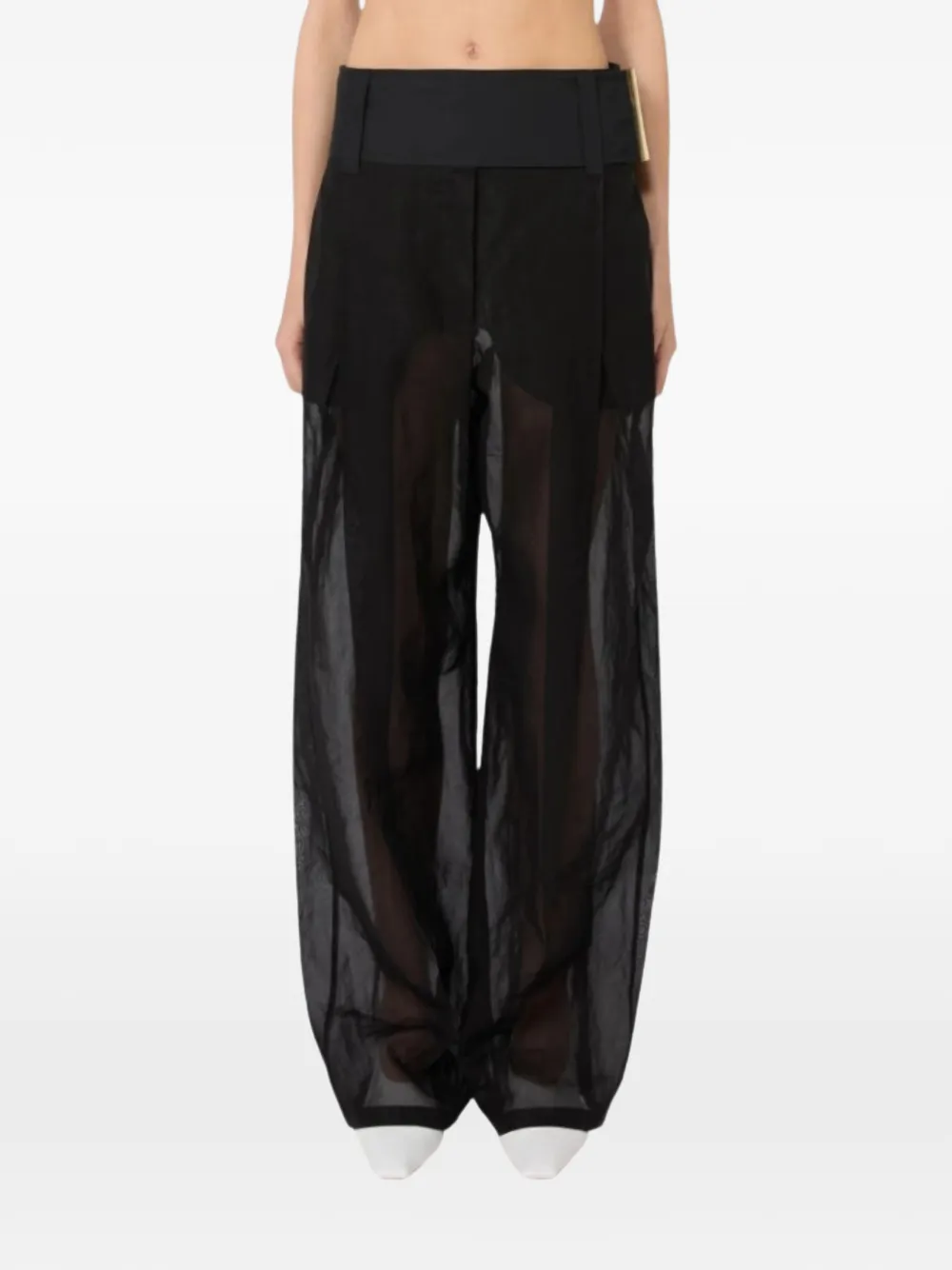 Sportmax Spsfavetta broek met vlakken Zwart