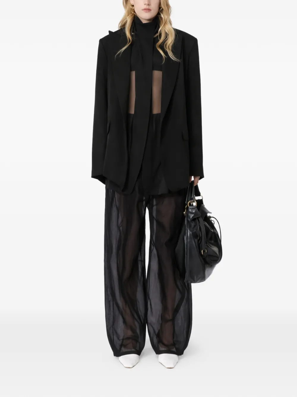 Sportmax Spsfavetta broek met vlakken Zwart