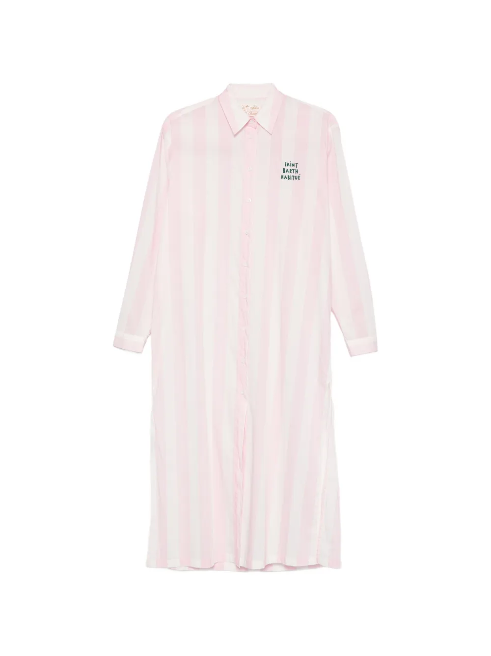 MC2 Saint Barth Adeline striped shirt midi dress - Rosa