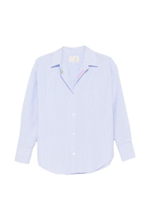 MC2 Saint Barth Cristal striped embroidered shirt