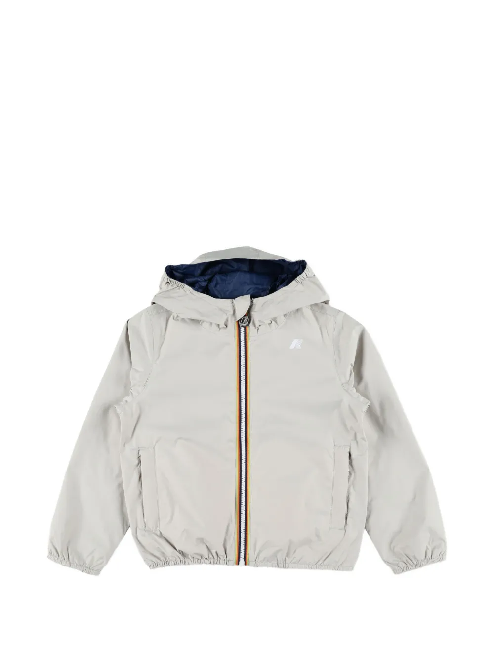 K Way Kids Jake hooded zip-up jacket - Toni neutri