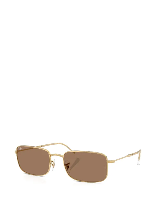 Ray-Ban ゴールドフレーム サングラス Ray-Ban スクエアフレーム サングラス | ゴールドトーン | FARFETCH JP