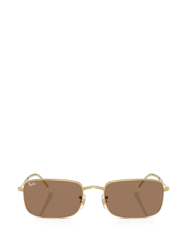 Ray-Ban スクエアフレーム サングラス | ゴールドトーン | FARFETCH JP