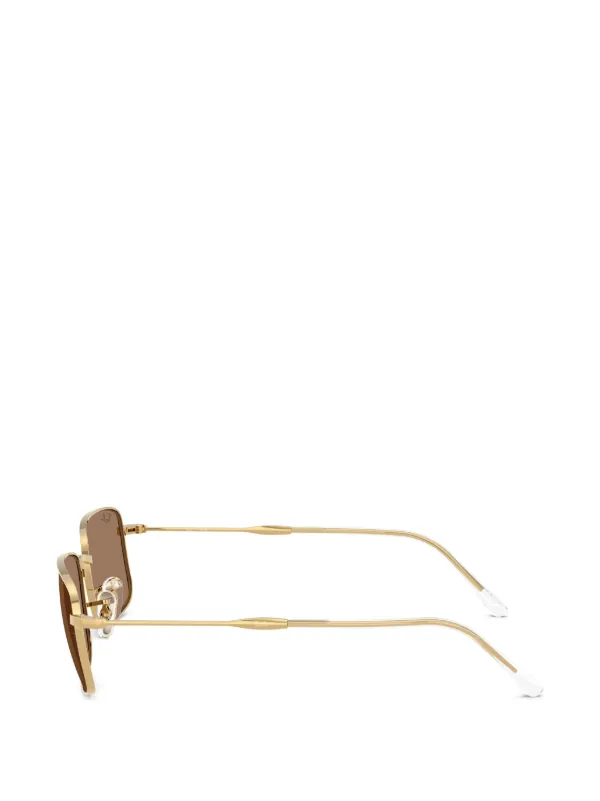 Ray-Ban スクエアフレーム サングラス | ゴールドトーン | FARFETCH JP