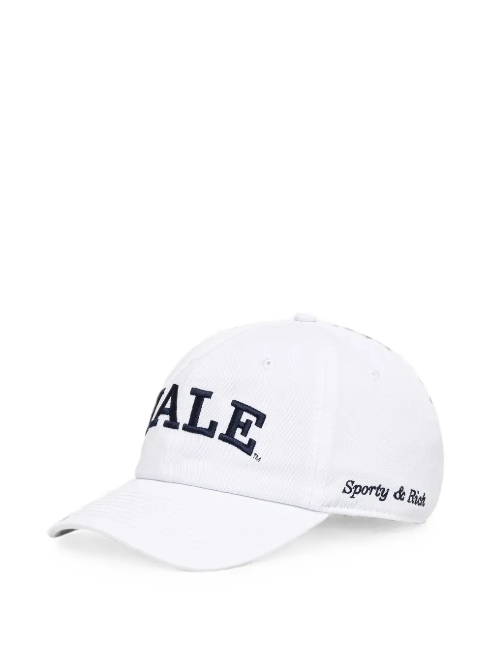 Sporty & Rich Yale Classic embroidered cap - Bianco