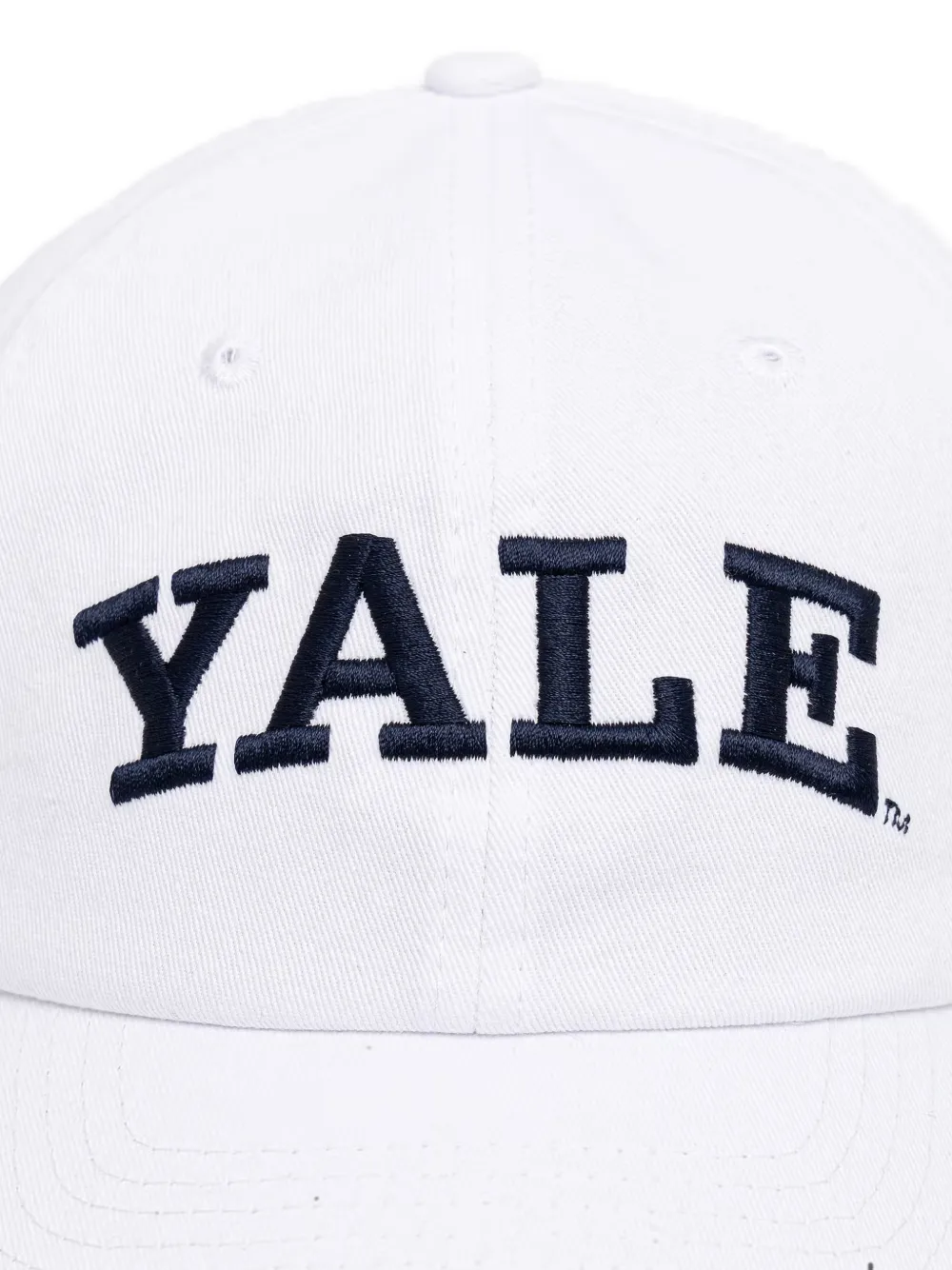 Sporty & Rich Yale Classic embroidered cap Wit