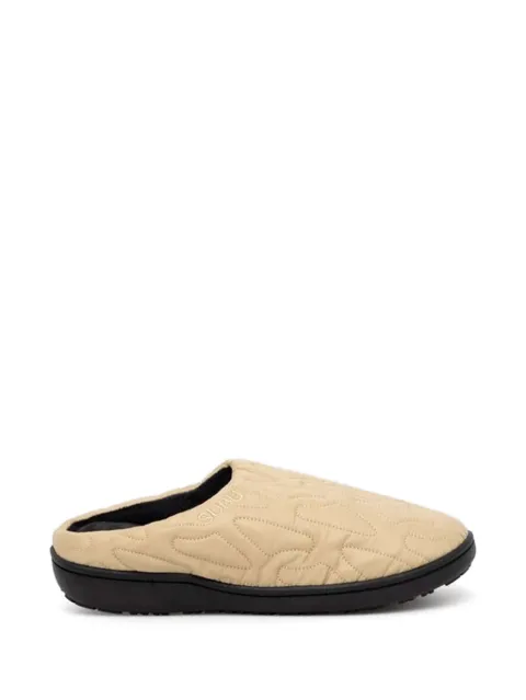 SUBU Outline quilted logo-detail slippers