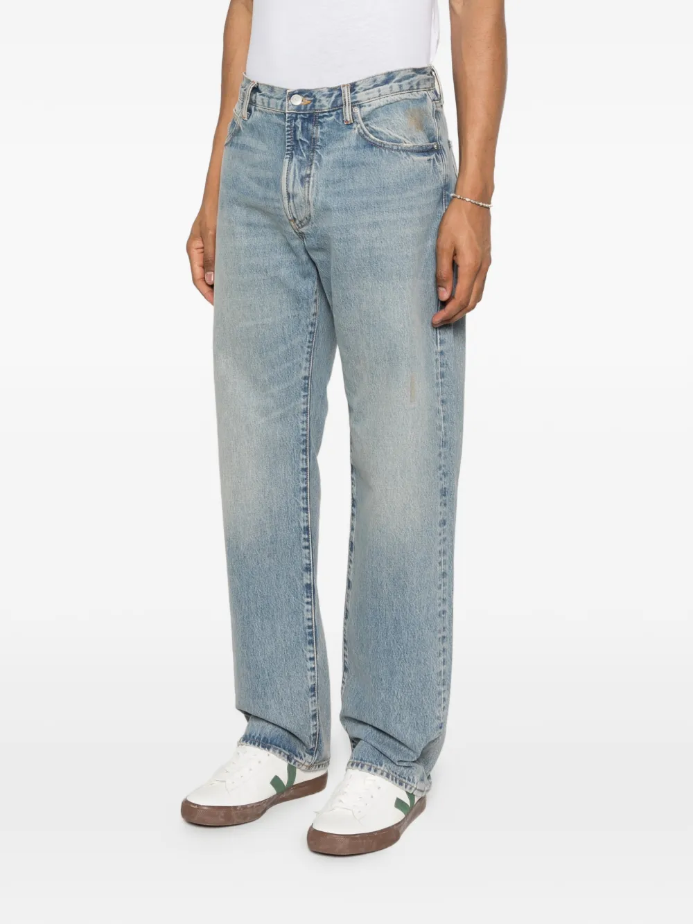 Emporio Armani Jeans met logopatch Blauw