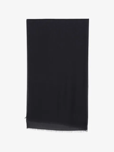 Emporio Armani écharpe frangée à motif monogrammé