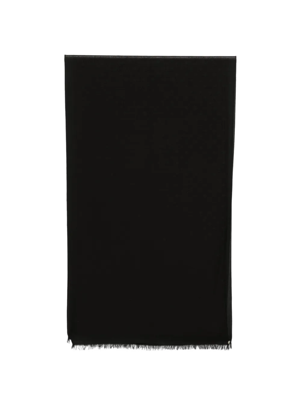 Emporio Armani fringed scarf - Nero