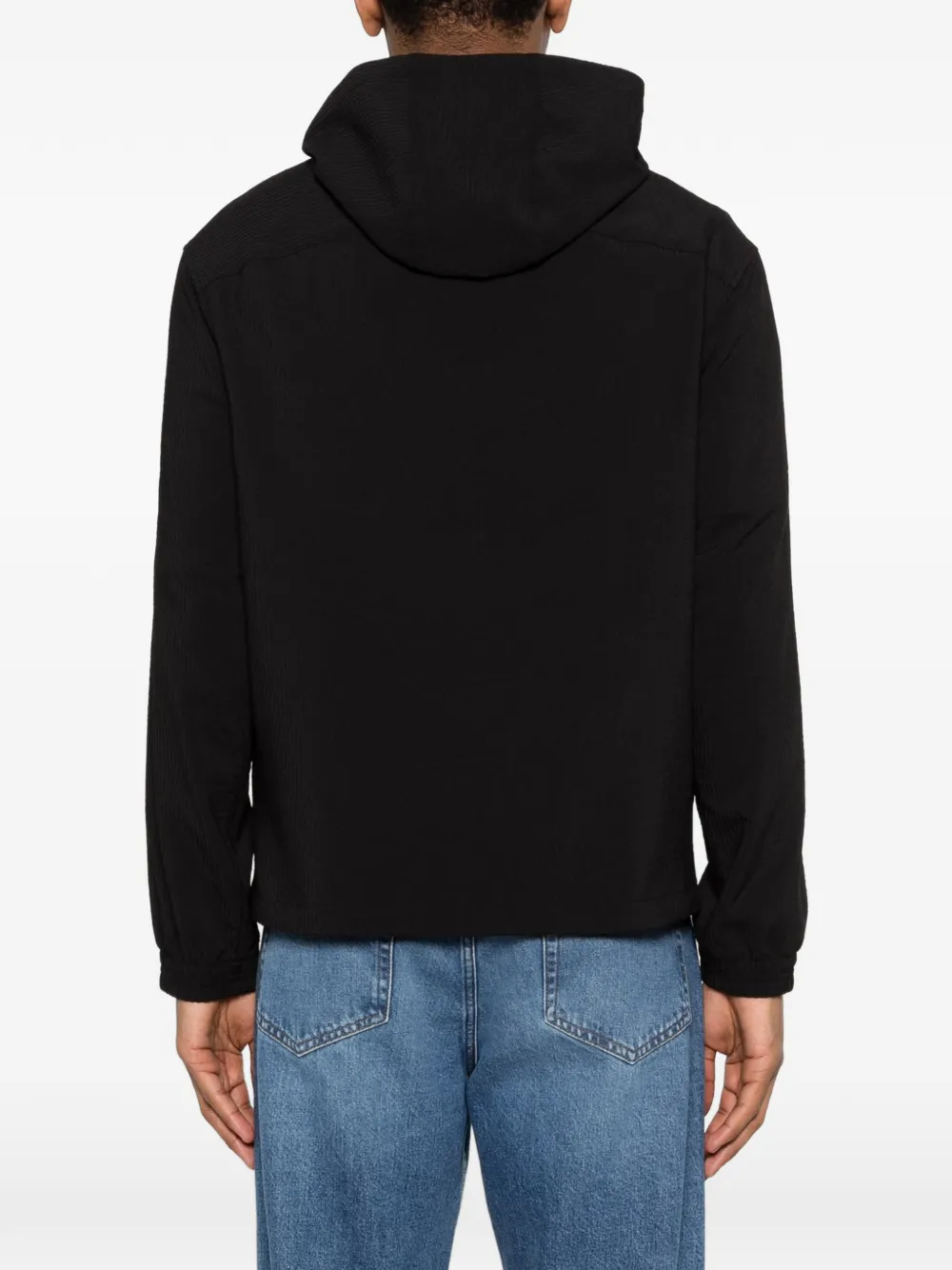 Emporio Armani Hooded zip-up Jacket | Black | FARFETCH