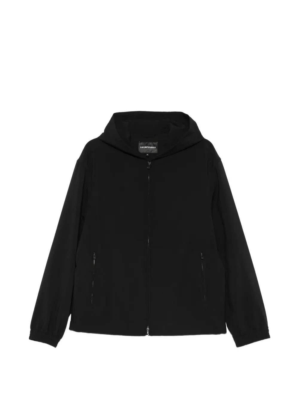 Emporio Armani hooded zip-up jacket - Nero