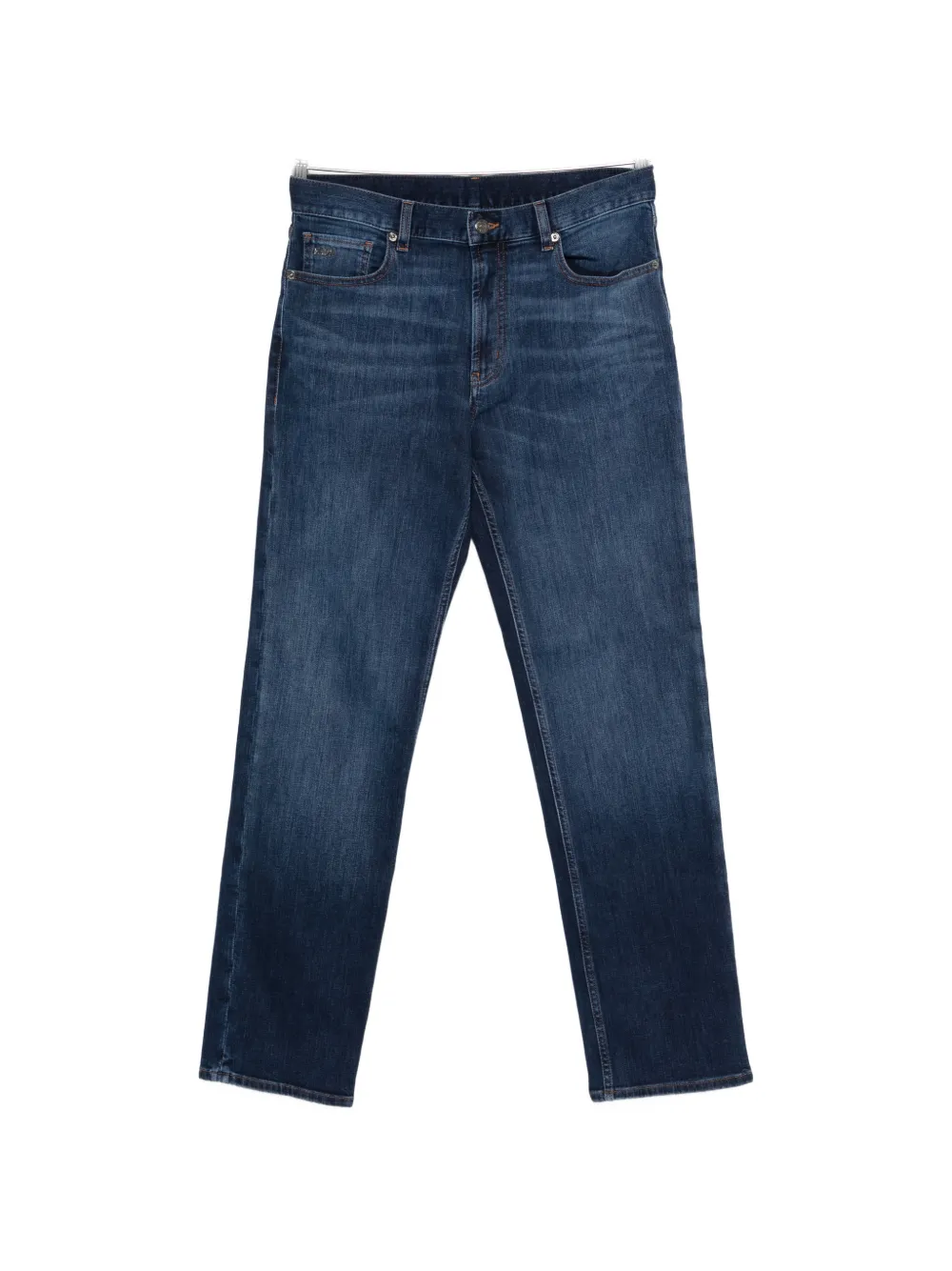Emporio Armani logo-plaque jeans - Blu