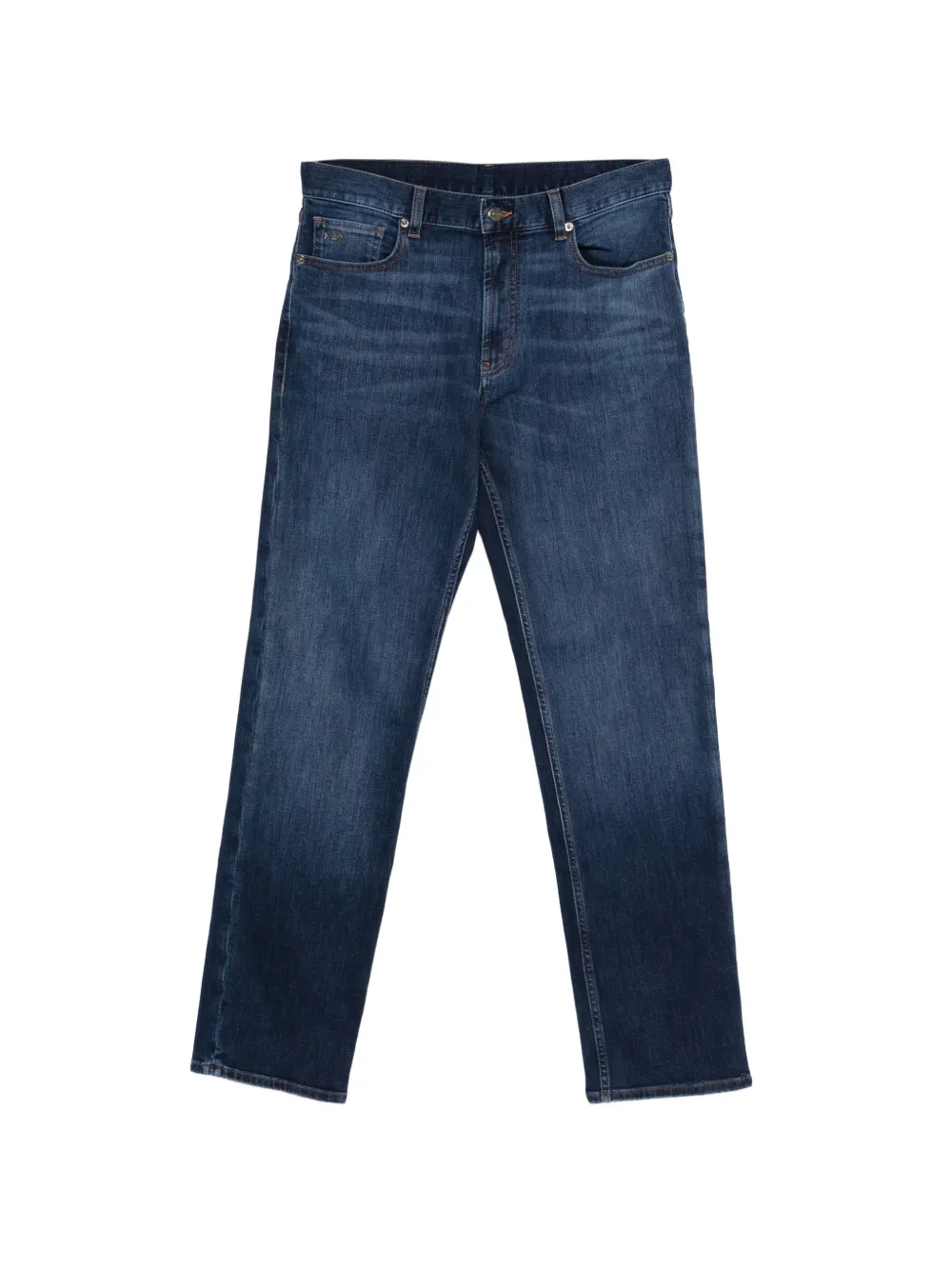 Emporio Armani logo-plaque jeans - Blu