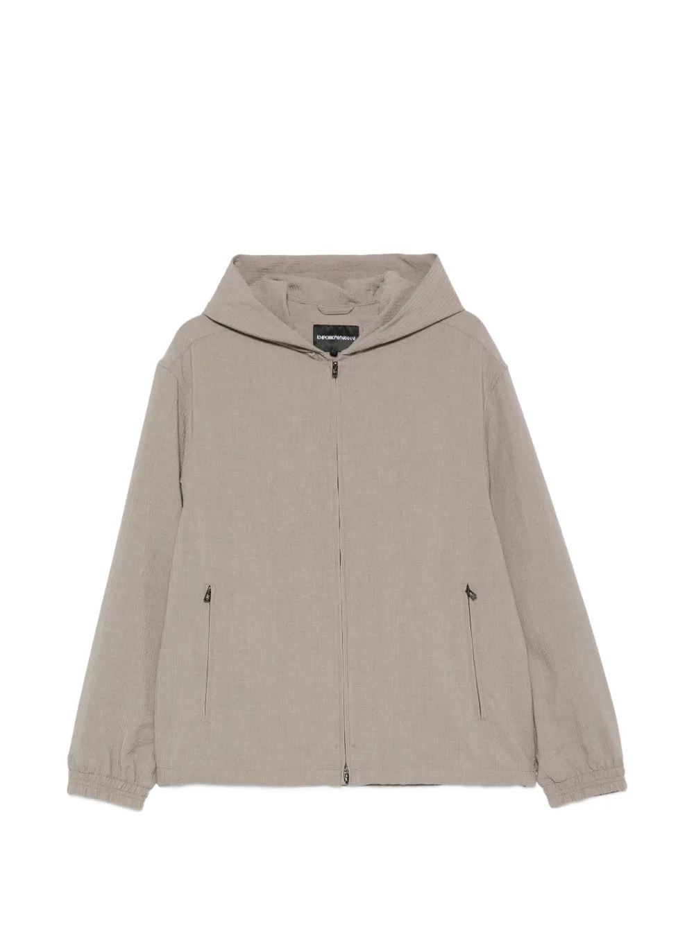 Emporio Armani hooded zip-up jacket - Grün