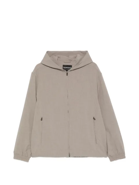 Emporio Armani chamarra con cierre y capucha