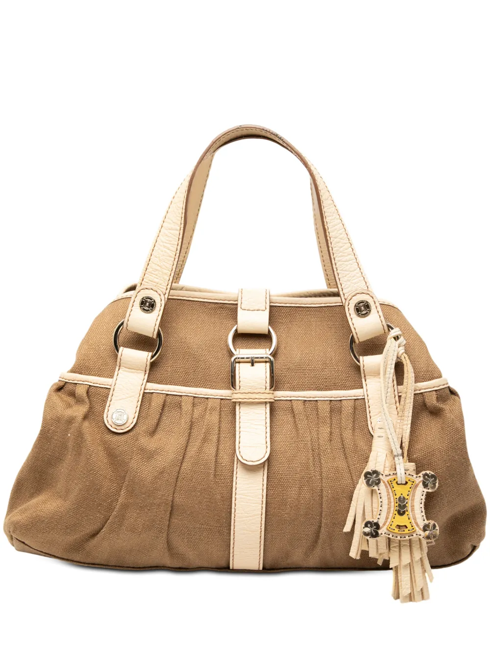 Celine Pre-Owned 20th Century Canvas Boogie Tassel tote bag - Marrone