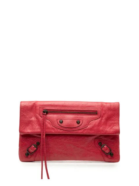 Balenciaga Pre-Owned 2012 Lambskin Motocross Classic Envelope clutch bag