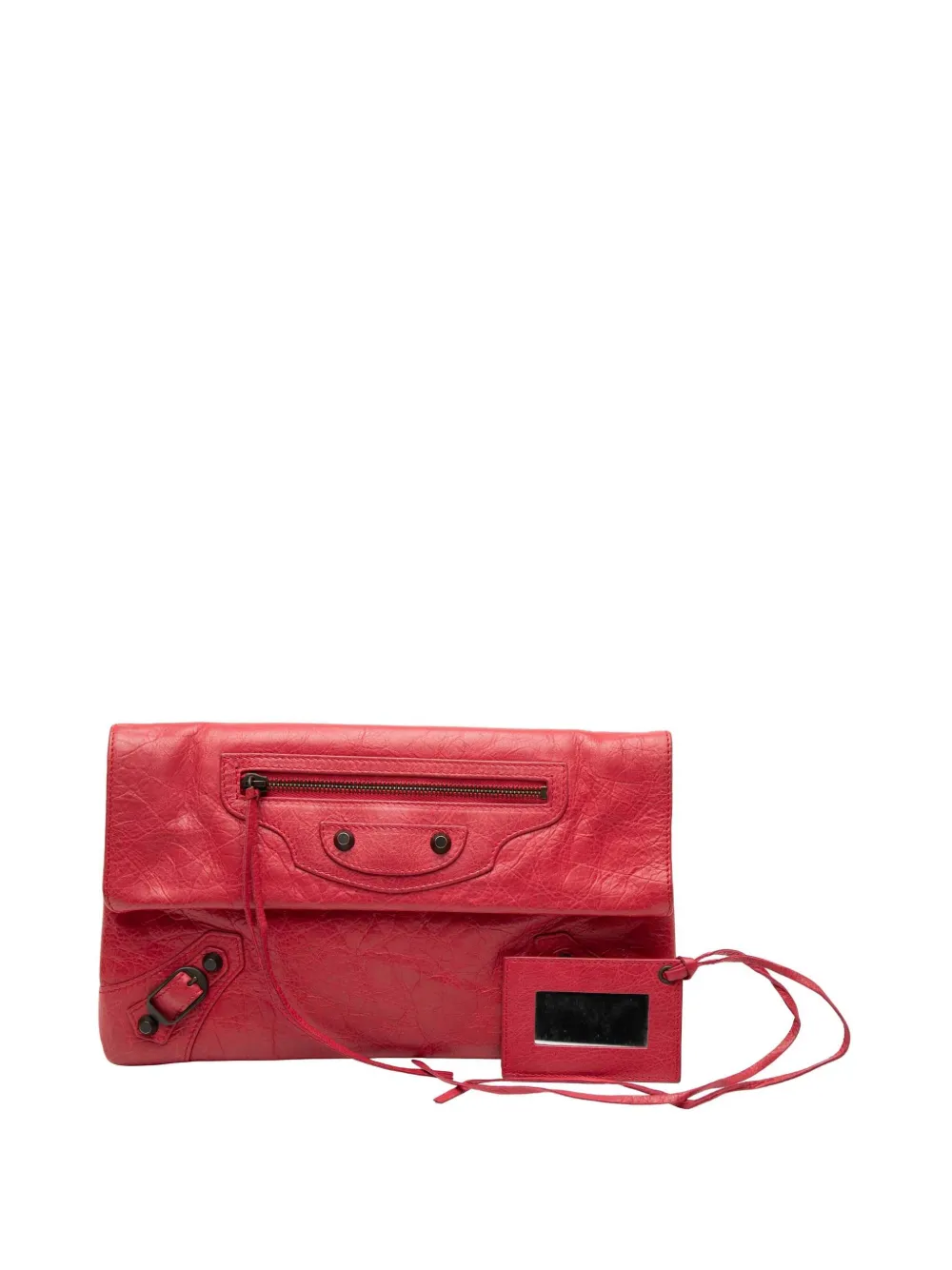 2012 Lambskin Motocross Classic Envelope Clutch Bag