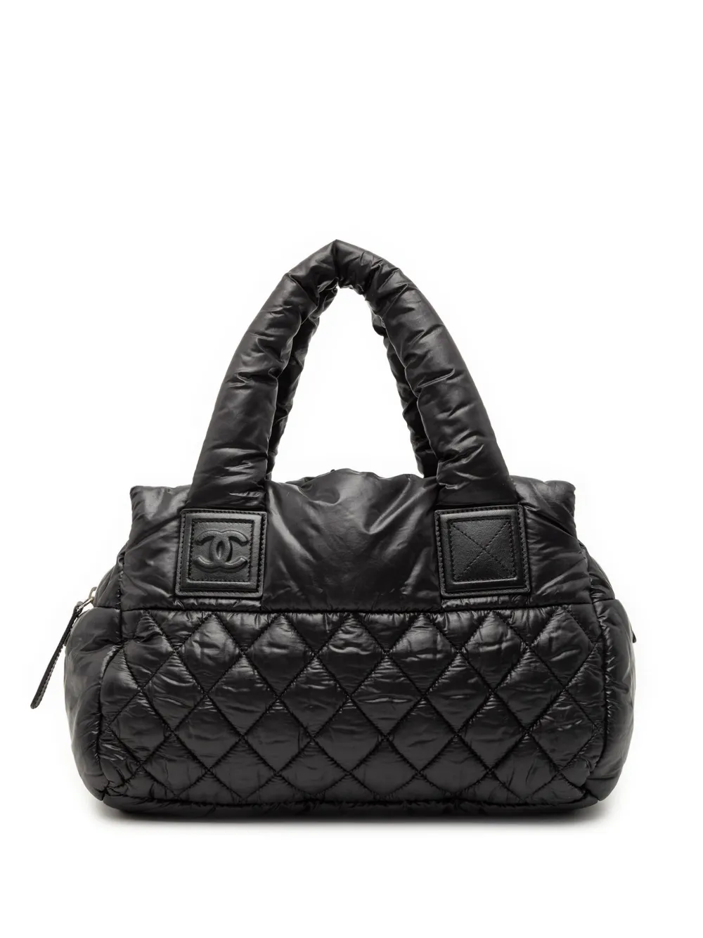 CHANEL Pre-Owned 2011 Small Quilted Nylon Coco Cocoon tote bag - Nero