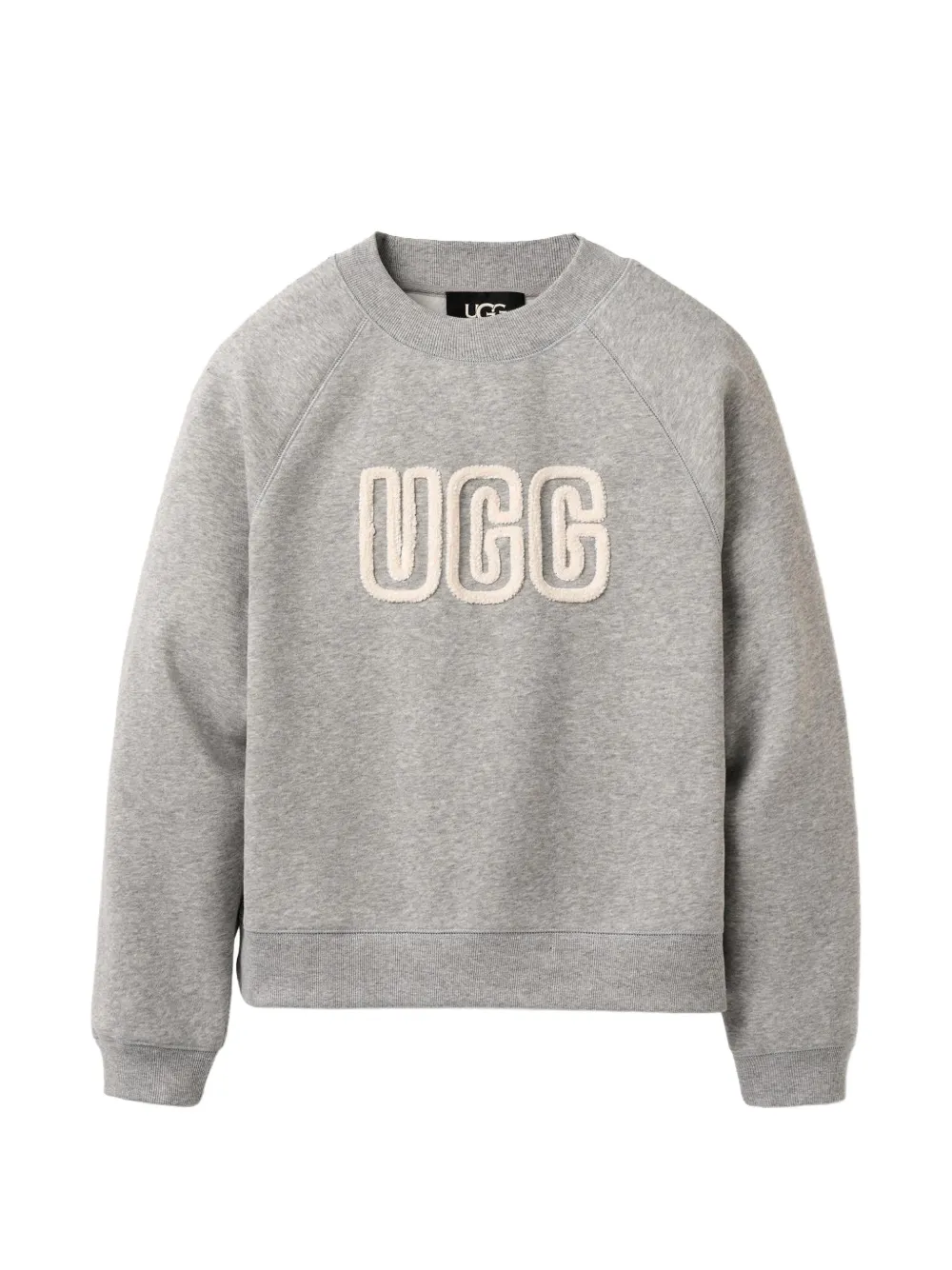 Ugg Logo Crew-neck Sweatshirt In Gray