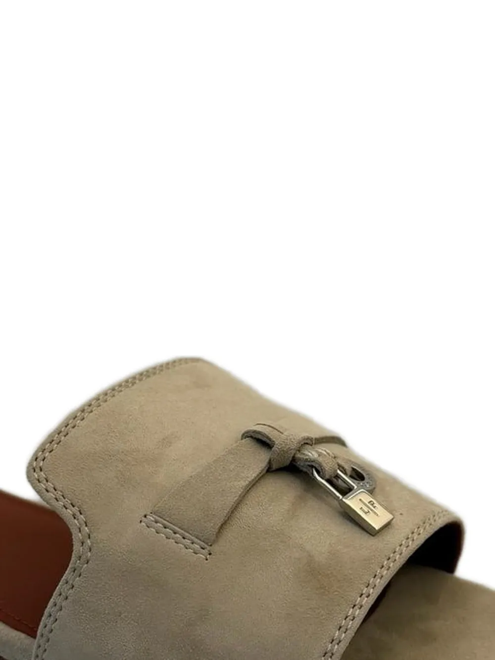 Loro Piana Summer suède muiltjes Beige