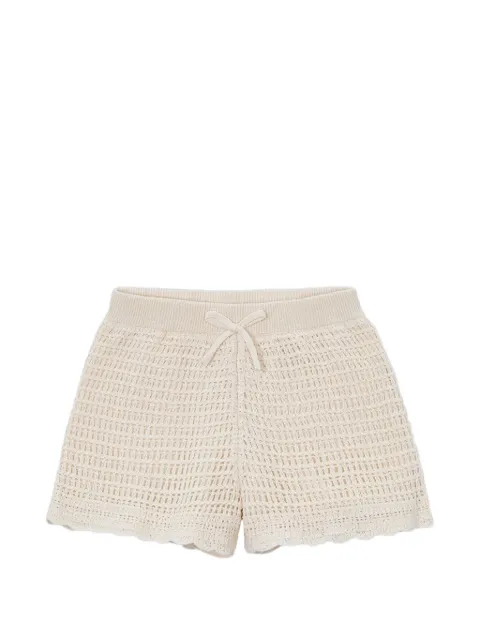 Mayoral shorts de crochet festoneados