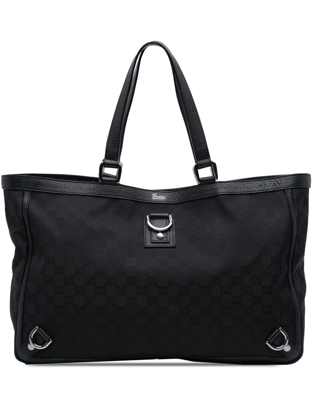 Gucci Pre-Owned 2016-2025 GG Canvas Abbey D Ring tote bag - Nero