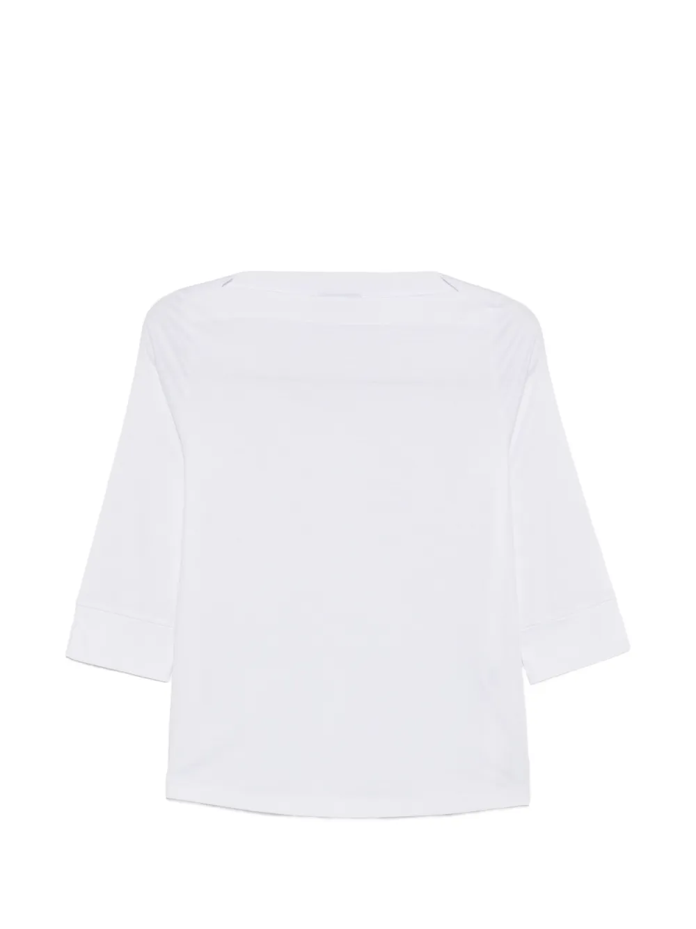 AROVESCIO boat-neck T-shirt - Weiß