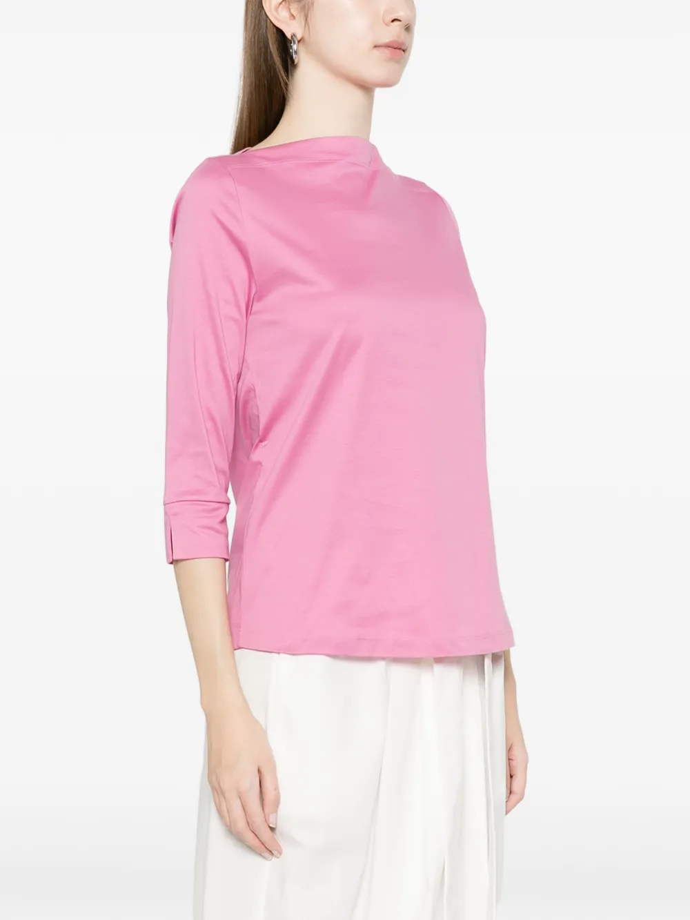  Arovescio Boat-neck T-shirt - Pink 