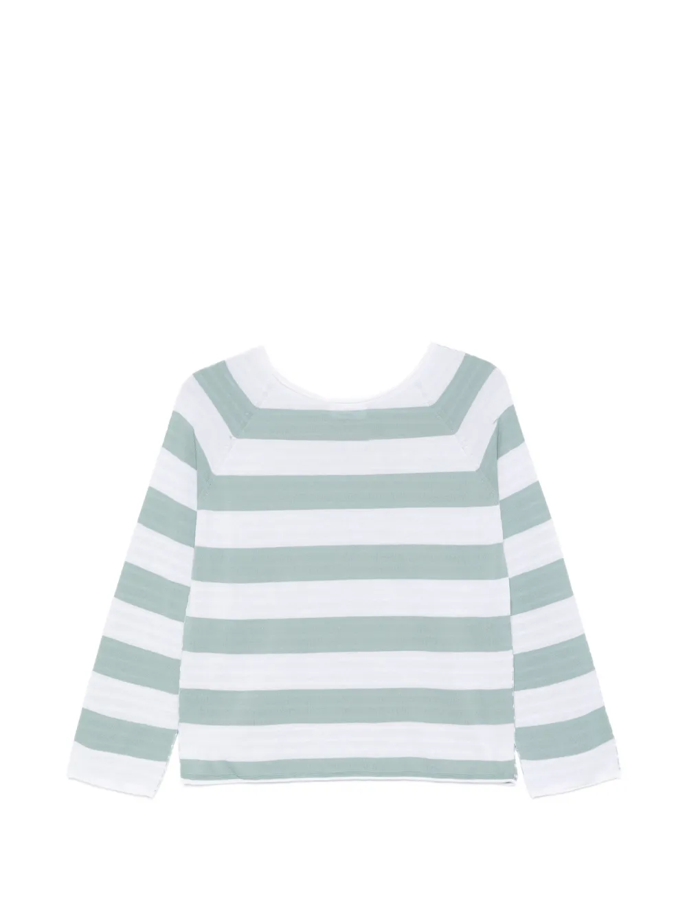 AROVESCIO striped-pattern T-shirt - Blau