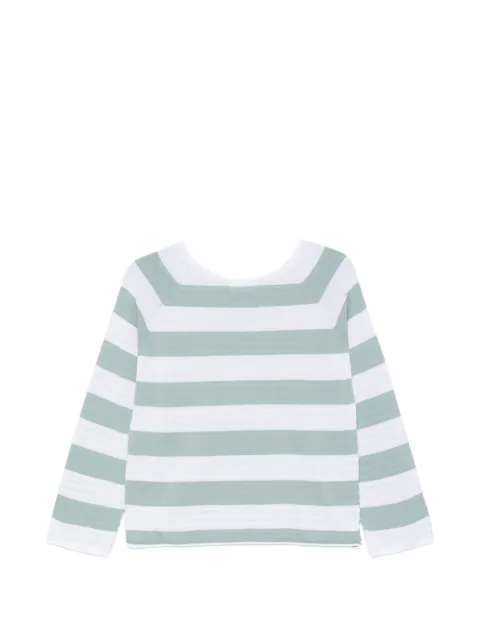 AROVESCIO striped-pattern T-shirt