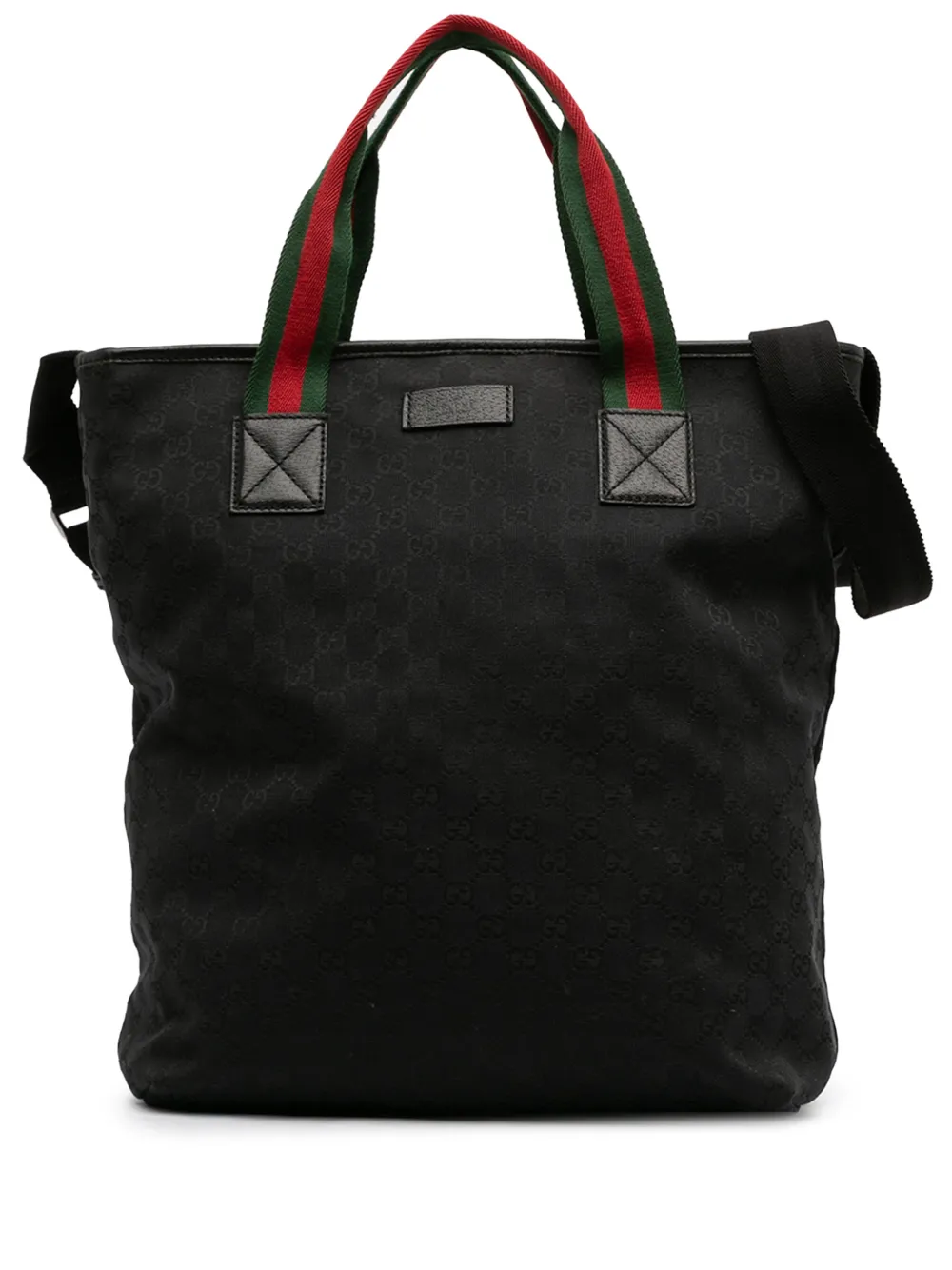 Gucci Pre-Owned 2016-2026 GG Canvas Web satchel - Nero