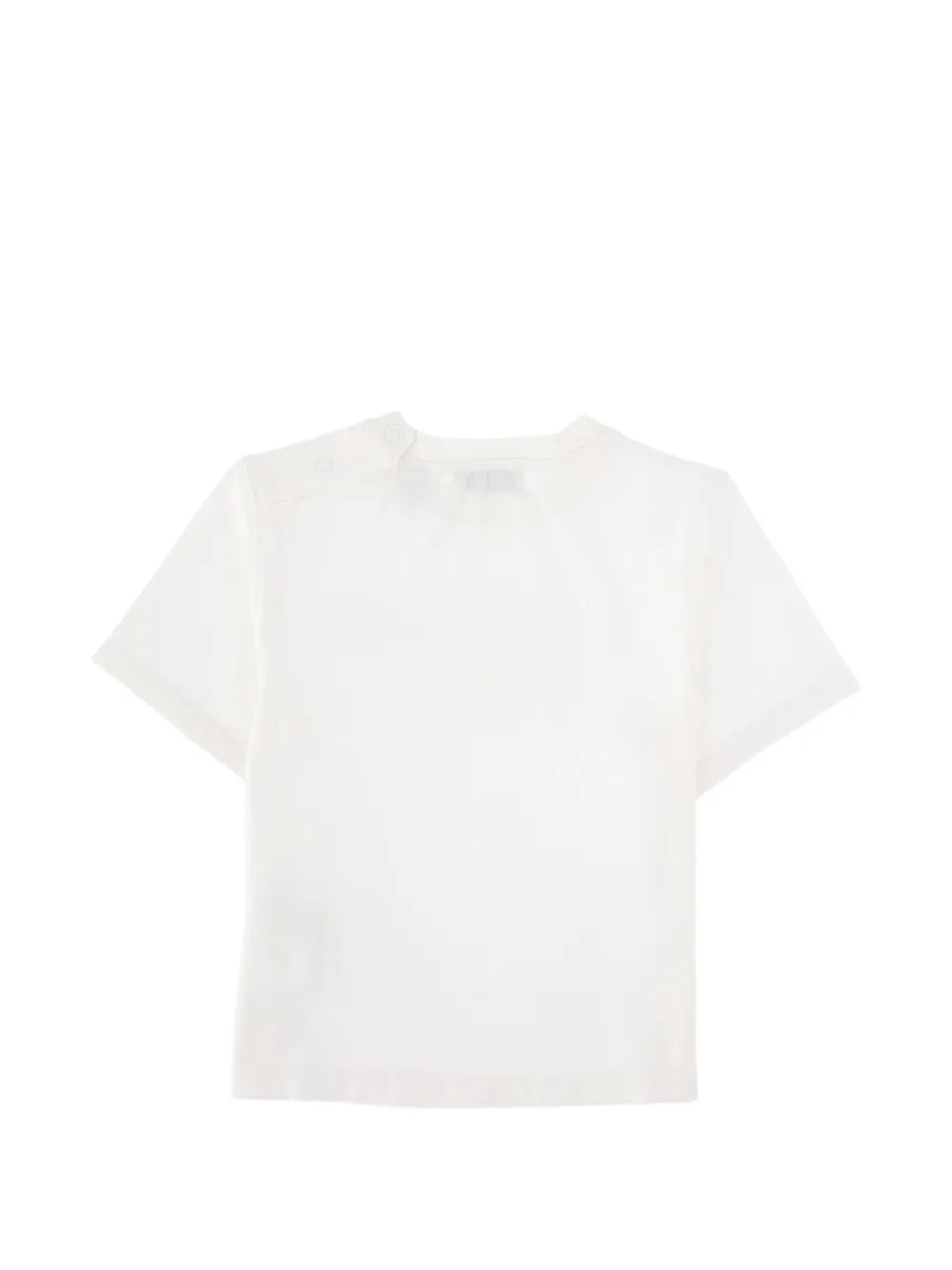 Burberry Kids Equestrian Knight Design T-shirt met logo-print Wit