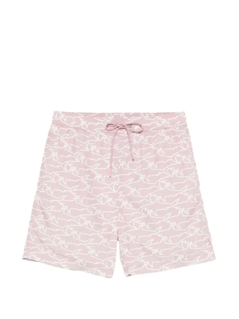 Paul & Shark badeshorts med hajtryk