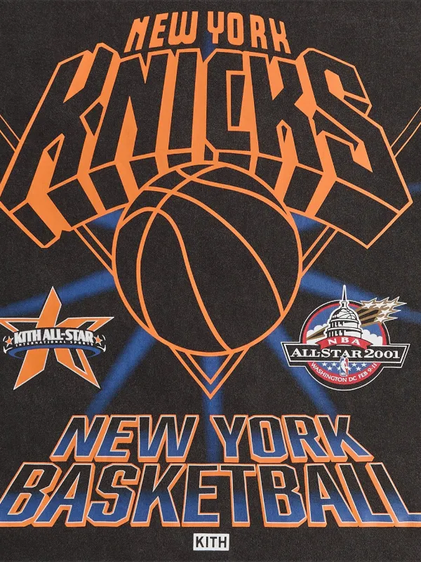KITH NBA All-Star New York Knicks Graphic T-shirt | Black