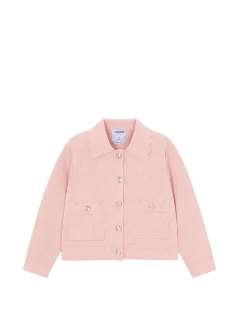 Mayoral buttoned scalloped blazer